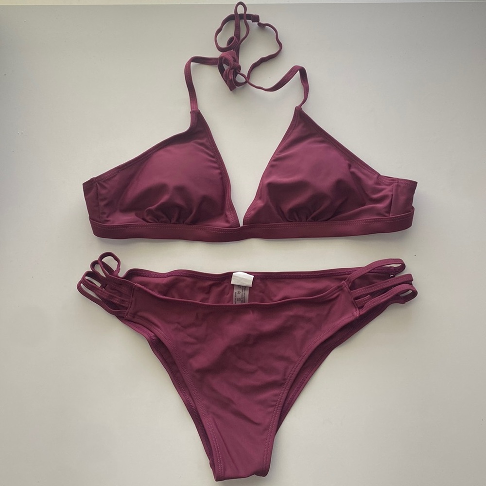 SHEIN cut out halter bikini 2 piece bikini